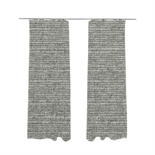 Potosi Weave Textured Chenille Grey Colour Upholstery Fabric CTR-1973 - Made To Measure Curtains