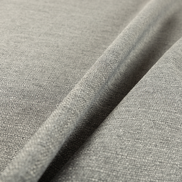 Potosi Weave Textured Chenille Grey Colour Upholstery Fabric CTR-1973 - Roman Blinds