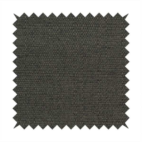Potosi Weave Textured Chenille Black Colour Upholstery Fabric CTR-1974 - Handmade Cushions