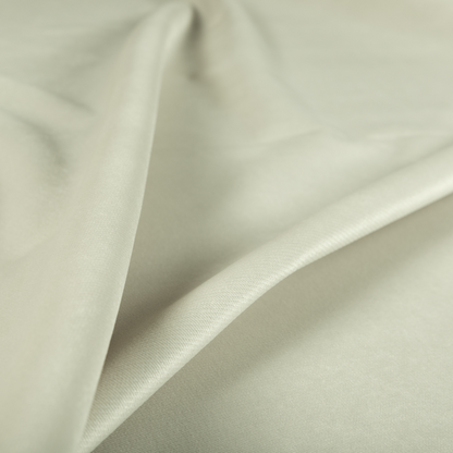 Muscat Plain Velvet Material White Colour Upholstery Fabric CTR-1978 - Made To Measure Curtains