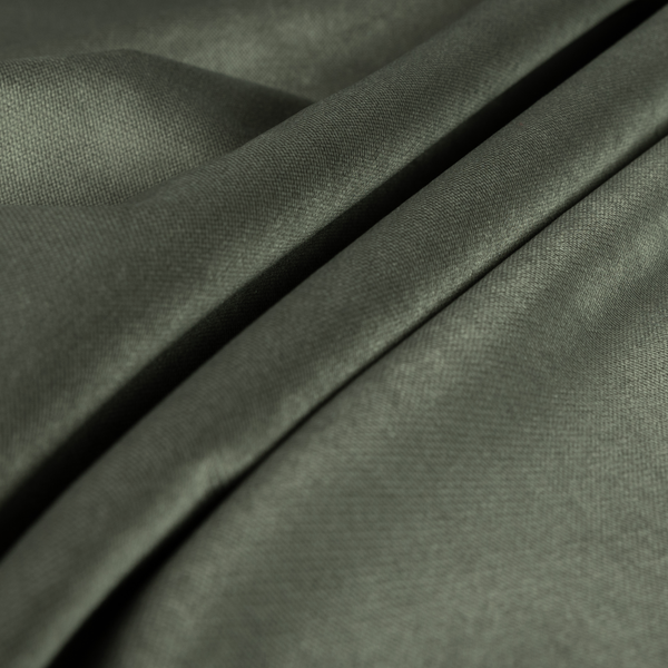 Muscat Plain Velvet Material Slate Grey Colour Upholstery Fabric CTR-1981 - Roman Blinds