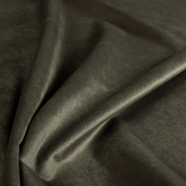 Muscat Plain Velvet Material Chocolate Brown Colour Upholstery Fabric CTR-1983 - Roman Blinds