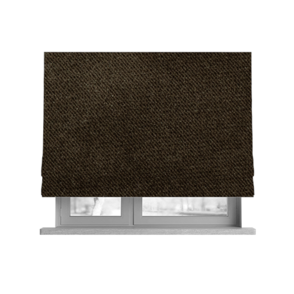 Muscat Plain Velvet Material Mocha Brown Colour Upholstery Fabric CTR-1984 - Roman Blinds