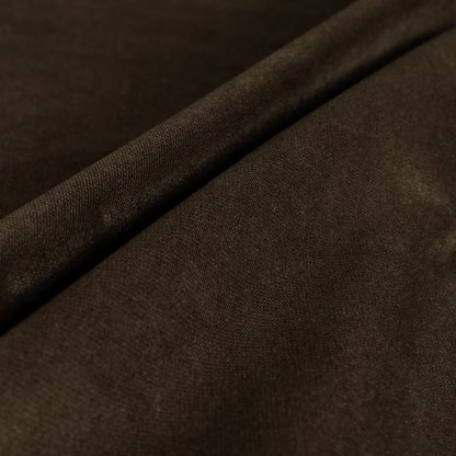 Muscat Plain Velvet Material Mocha Brown Colour Upholstery Fabric CTR-1984 - Made To Measure Curtains