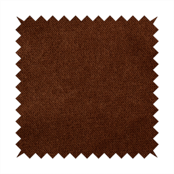 Muscat Plain Velvet Material Cinnamon Brown Colour Upholstery Fabric CTR-1985 - Roman Blinds