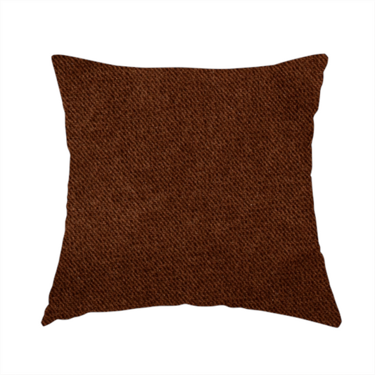 Muscat Plain Velvet Material Cinnamon Brown Colour Upholstery Fabric CTR-1985 - Handmade Cushions