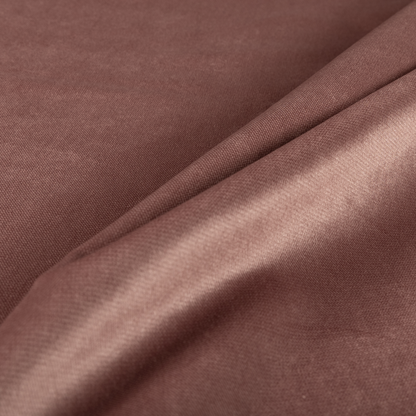 Muscat Plain Velvet Material Rose Pink Colour Upholstery Fabric CTR-1987