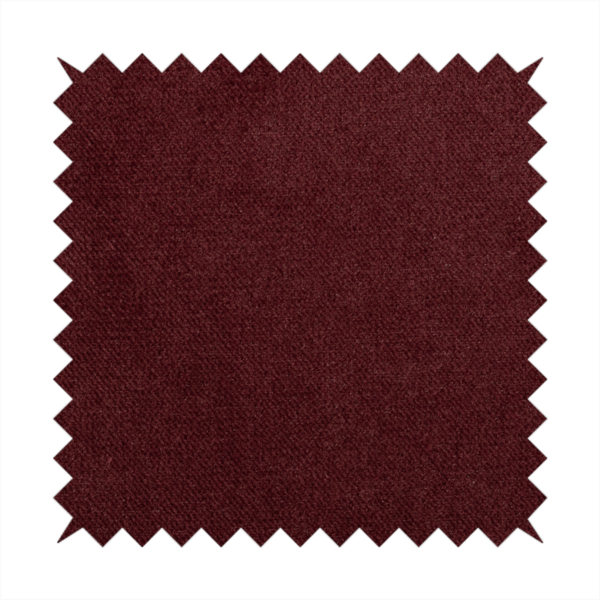 Muscat Plain Velvet Material Burgundy Red Colour Upholstery Fabric CTR-1988 - Roman Blinds