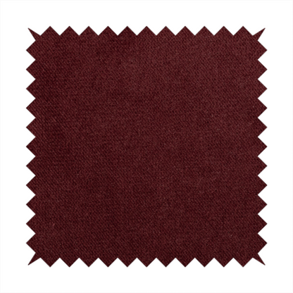 Muscat Plain Velvet Material Burgundy Red Colour Upholstery Fabric CTR-1988 - Roman Blinds