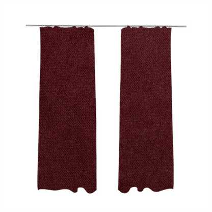 Muscat Plain Velvet Material Burgundy Red Colour Upholstery Fabric CTR-1988 - Made To Measure Curtains