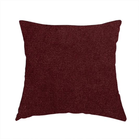 Muscat Plain Velvet Material Burgundy Red Colour Upholstery Fabric CTR-1988 - Handmade Cushions