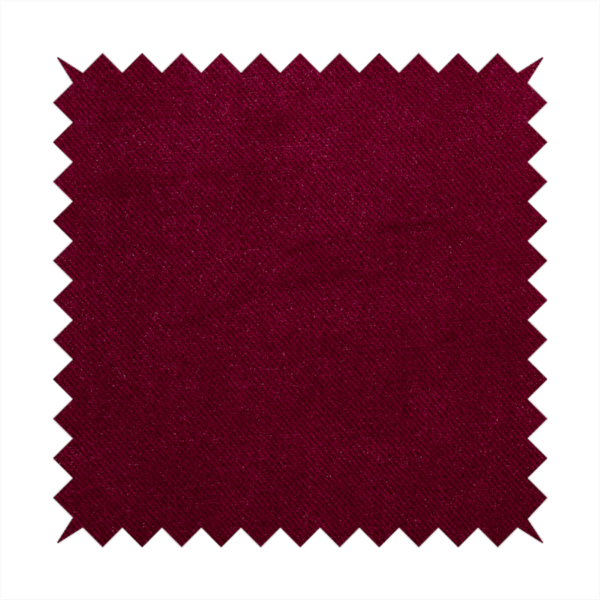 Muscat Plain Velvet Material Ruby Red Colour Upholstery Fabric CTR-1989 - Roman Blinds