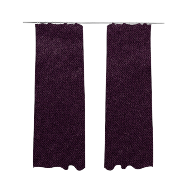 Muscat Plain Velvet Material Purple Colour Upholstery Fabric CTR-1990 - Made To Measure Curtains