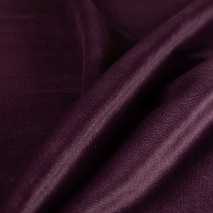 Muscat Plain Velvet Material Purple Colour Upholstery Fabric CTR-1990 - Roman Blinds