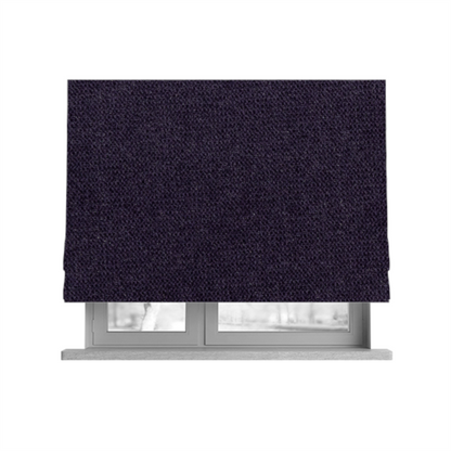 Muscat Plain Velvet Material Deep Purple Colour Upholstery Fabric CTR-1991 - Roman Blinds