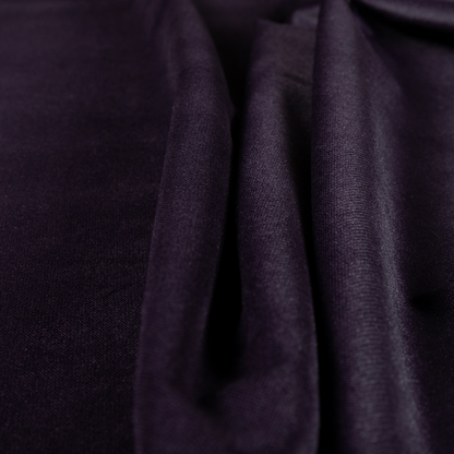 Muscat Plain Velvet Material Deep Purple Colour Upholstery Fabric CTR-1991 - Roman Blinds