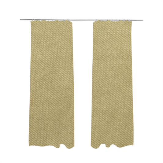 Muscat Plain Velvet Material Sand Yellow Colour Upholstery Fabric CTR-1992 - Made To Measure Curtains