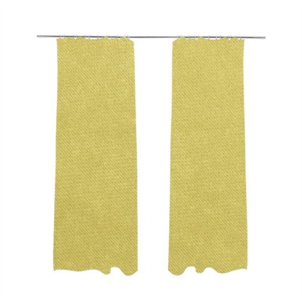 Muscat Plain Velvet Material Sunflower Yellow Colour Upholstery Fabric CTR-1993 - Made To Measure Curtains