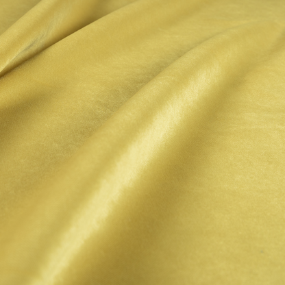 Muscat Plain Velvet Material Sunflower Yellow Colour Upholstery Fabric CTR-1993 - Roman Blinds