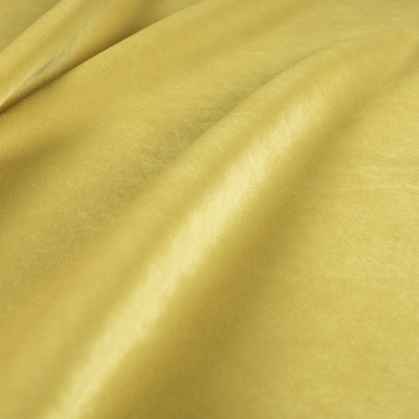 Muscat Plain Velvet Material Sunflower Yellow Colour Upholstery Fabric CTR-1993 - Handmade Cushions