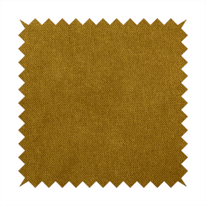 Muscat Plain Velvet Material Mustard Yellow Colour Upholstery Fabric CTR-1994 - Roman Blinds