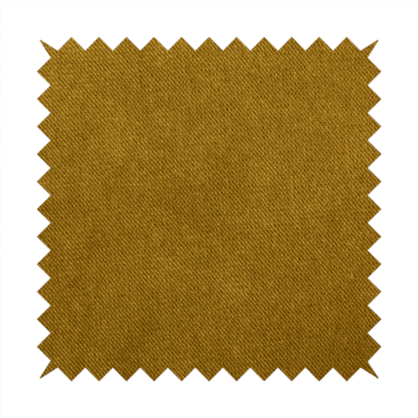 Muscat Plain Velvet Material Mustard Yellow Colour Upholstery Fabric CTR-1994 - Handmade Cushions