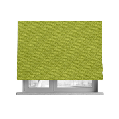 Muscat Plain Velvet Material Lime Green Colour Upholstery Fabric CTR-1995 - Roman Blinds