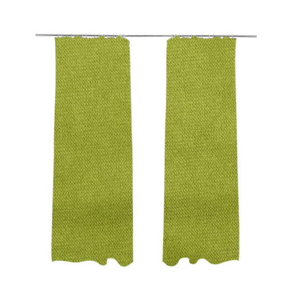 Muscat Plain Velvet Material Lime Green Colour Upholstery Fabric CTR-1995 - Made To Measure Curtains