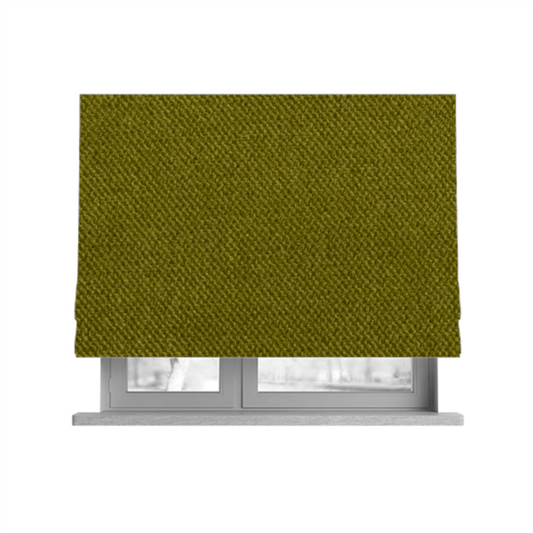 Muscat Plain Velvet Material Grass Green Colour Upholstery Fabric CTR-1996 - Roman Blinds