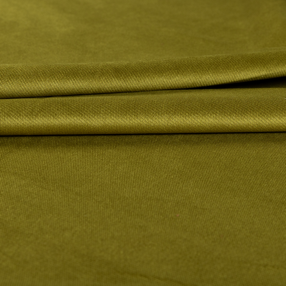 Muscat Plain Velvet Material Grass Green Colour Upholstery Fabric CTR-1996 - Roman Blinds