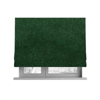 Muscat Plain Velvet Material Forest Green Colour Upholstery Fabric CTR-1997 - Roman Blinds