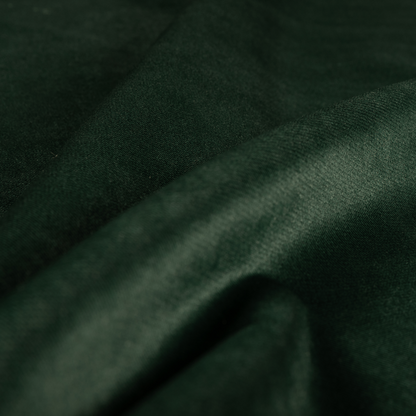 Muscat Plain Velvet Material Pine Green Colour Upholstery Fabric CTR-1998 - Roman Blinds