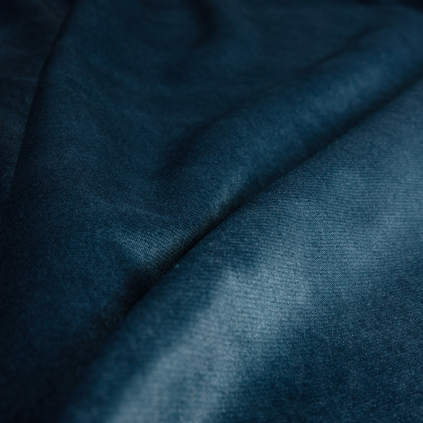 Muscat Plain Velvet Material Navy Blue Colour Upholstery Fabric CTR-2006 - Made To Measure Curtains