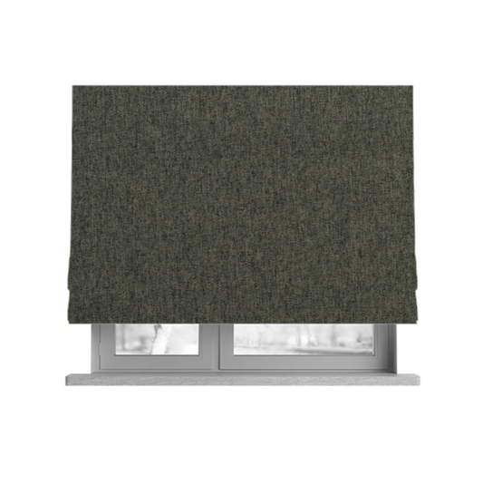 Halsham Soft Textured Grey Colour Upholstery Fabric CTR-2032 - Roman Blinds