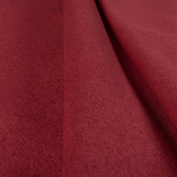 Halsham Soft Textured Red Colour Upholstery Fabric CTR-2034