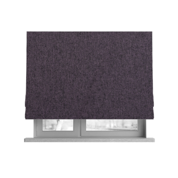 Halsham Soft Textured Purple Colour Upholstery Fabric CTR-2036 - Roman Blinds