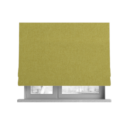 Halsham Soft Textured Yellow Colour Upholstery Fabric CTR-2037 - Roman Blinds