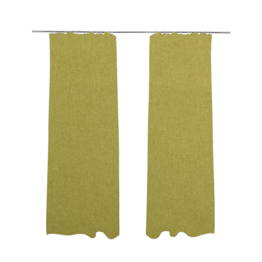 Halsham Soft Textured Yellow Colour Upholstery Fabric CTR-2037 - Made To Measure Curtains