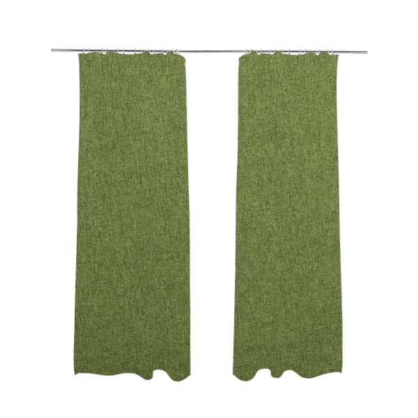 Halsham Soft Textured Green Colour Upholstery Fabric CTR-2038 - Made To Measure Curtains