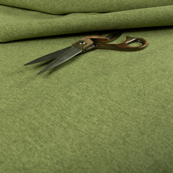 Halsham Soft Textured Green Colour Upholstery Fabric CTR-2038