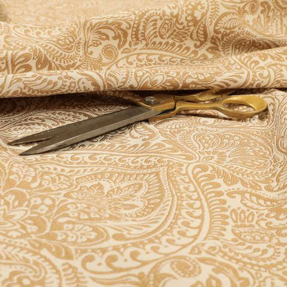 Zenith Collection In Smooth Chenille Finish Brown Colour Damask Pattern Upholstery Fabric CTR-204 - Roman Blinds