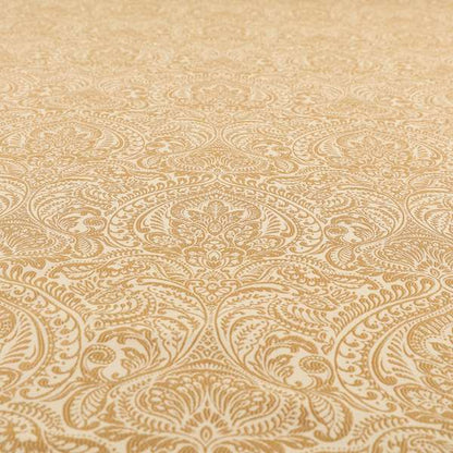 Zenith Collection In Smooth Chenille Finish Brown Colour Damask Pattern Upholstery Fabric CTR-204 - Roman Blinds