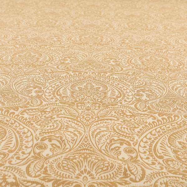 Zenith Collection In Smooth Chenille Finish Brown Colour Damask Pattern Upholstery Fabric CTR-204 - Handmade Cushions