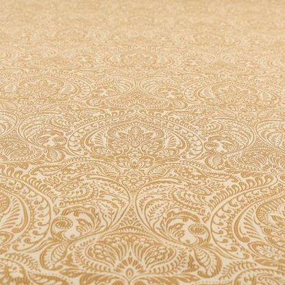 Zenith Collection In Smooth Chenille Finish Brown Colour Damask Pattern Upholstery Fabric CTR-204 - Handmade Cushions