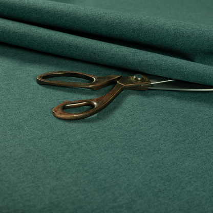 Halsham Soft Textured Ocean Teal Colour Upholstery Fabric CTR-2040 - Roman Blinds