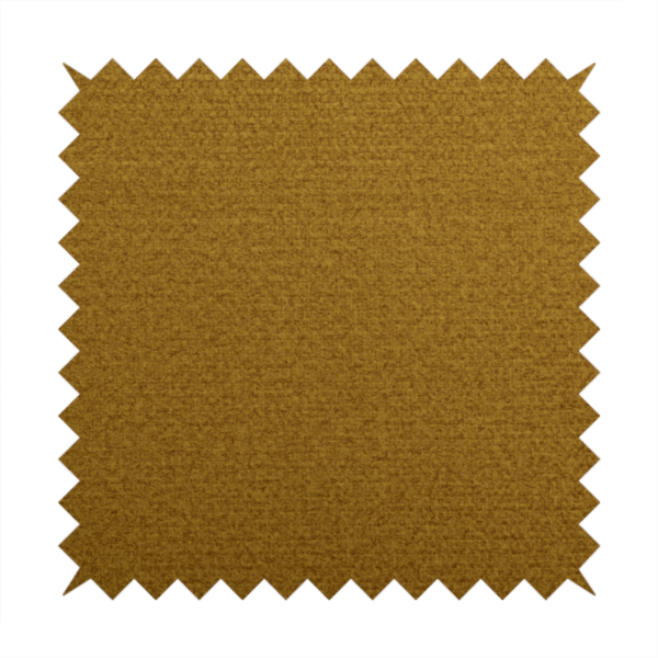 Tanzania Soft Velour Textured Material Golden Yellow Colour Upholstery Fabric CTR-2063 - Roman Blinds