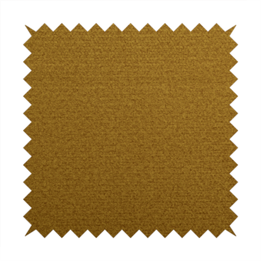 Tanzania Soft Velour Textured Material Golden Yellow Colour Upholstery Fabric CTR-2063