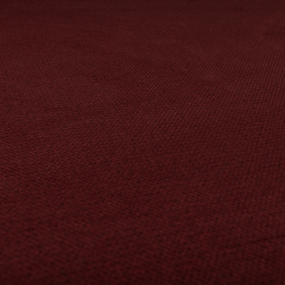 Tanzania Soft Velour Textured Material Red Colour Upholstery Fabric CTR-2064 - Roman Blinds