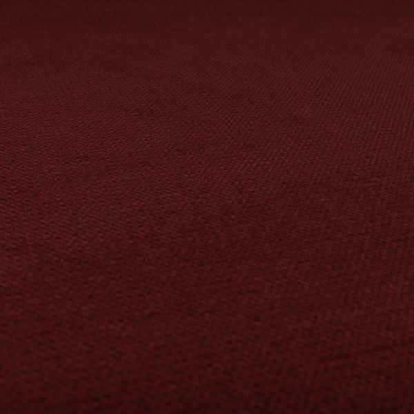 Tanzania Soft Velour Textured Material Red Colour Upholstery Fabric CTR-2064 - Handmade Cushions