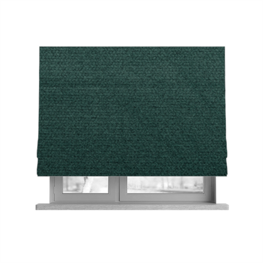 Tanzania Soft Velour Textured Material Green Colour Upholstery Fabric CTR-2067 - Roman Blinds